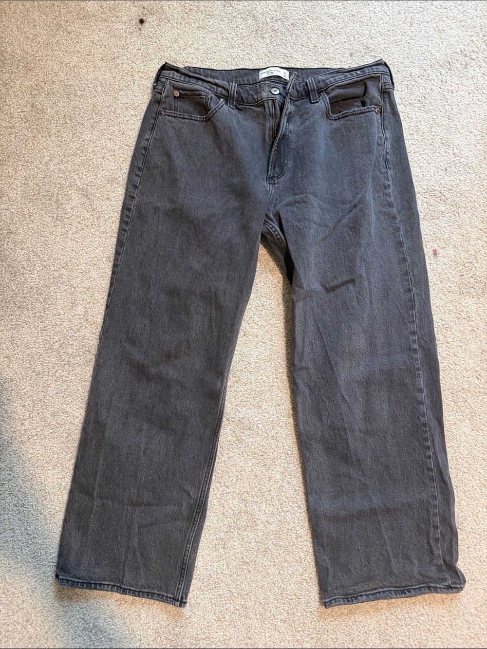 Women’s Abercrombie Black Straight-Leg Jeans